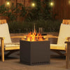 Fire Pit Black 48 x 48 x 50 cm Cold-rolled steel