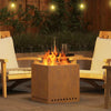 Fire Pit Brown 48 x 48 x 50 cm Weathering steel