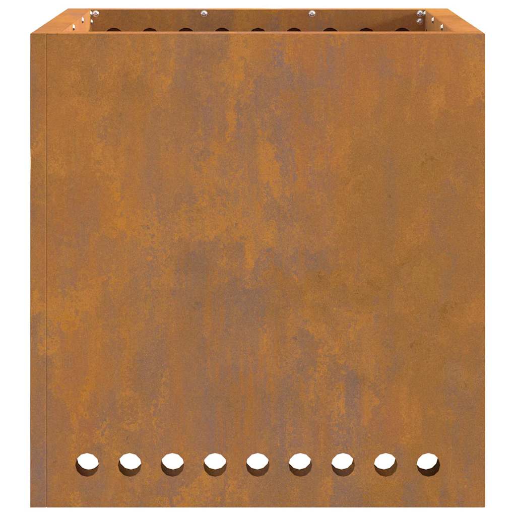 Bålsted Brun 48 x 48 x 50 cm Forvitret stål