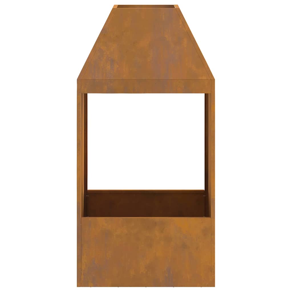 Bålsted Brun 50 x 50 x 100 cm Forvitret stål