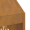 Bålsted Brun 50 x 50 x 100 cm Forvitret stål