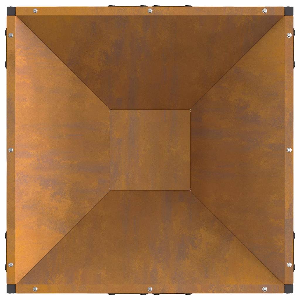 Bålsted Brun 50 x 50 x 35 cm Forvitret stål