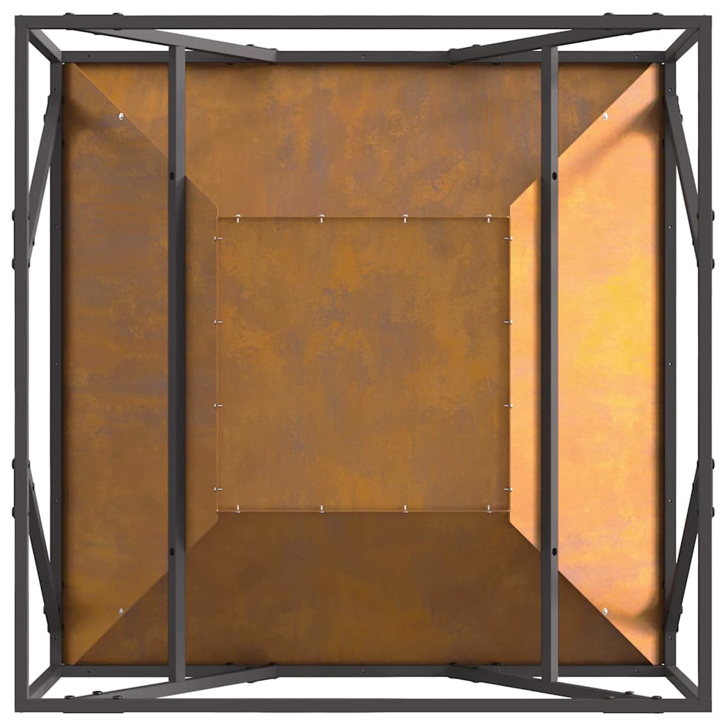 Bålsted Brun 80 x 80 x 40 cm Forvitret stål