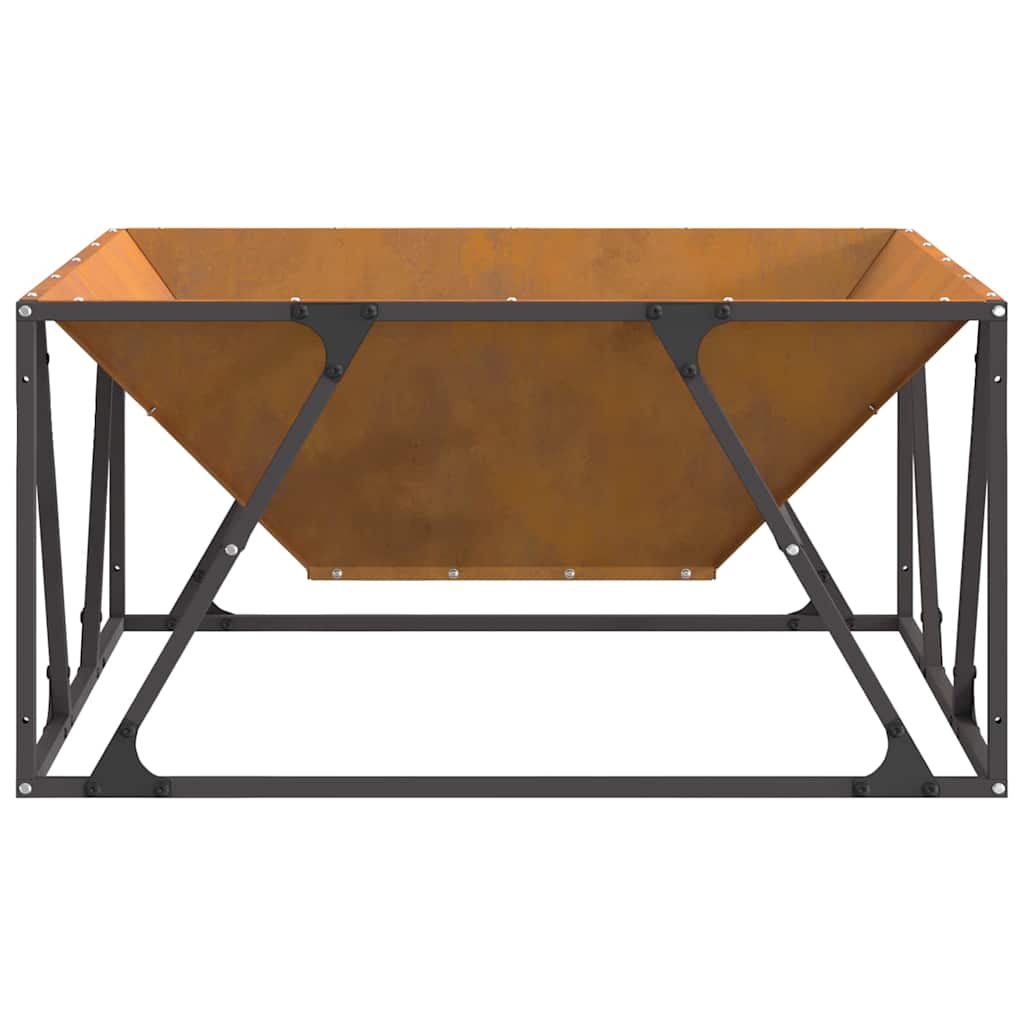 Bålsted Brun 80 x 80 x 40 cm Forvitret stål