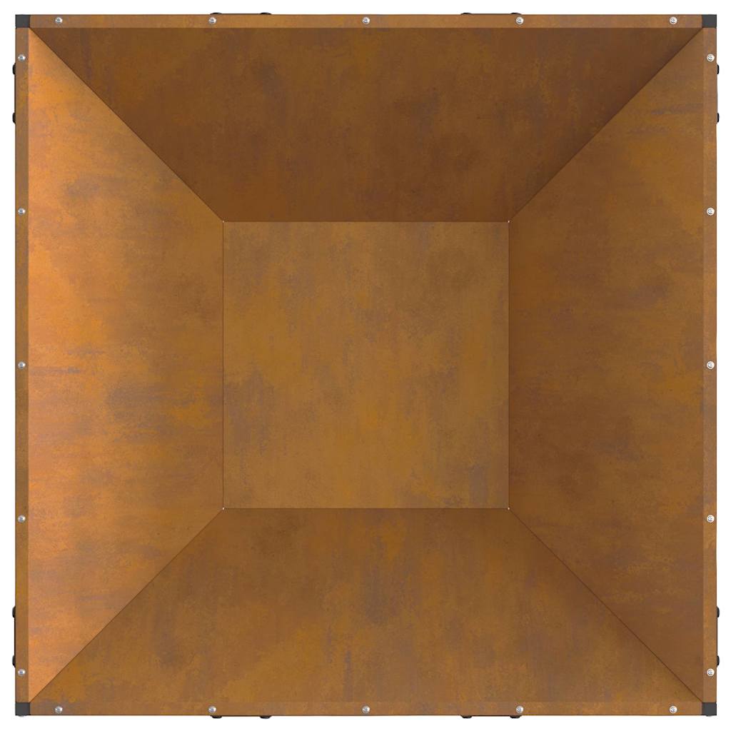 Bålsted Brun 80 x 80 x 40 cm Forvitret stål