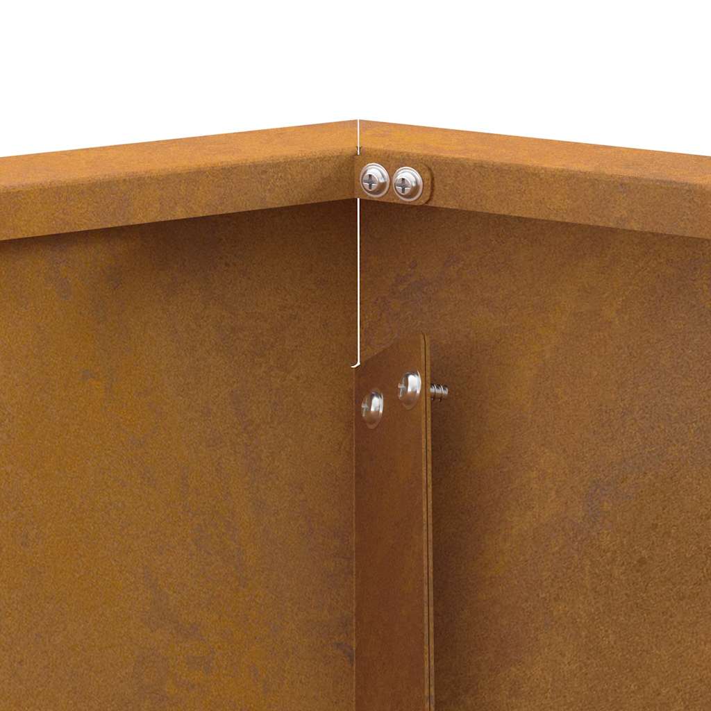 Bålsted Brun 75 x 75 x 28 cm Forvitret stål