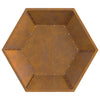 Bålsted Brun 100 x 100 x 28 cm Forvitret stål