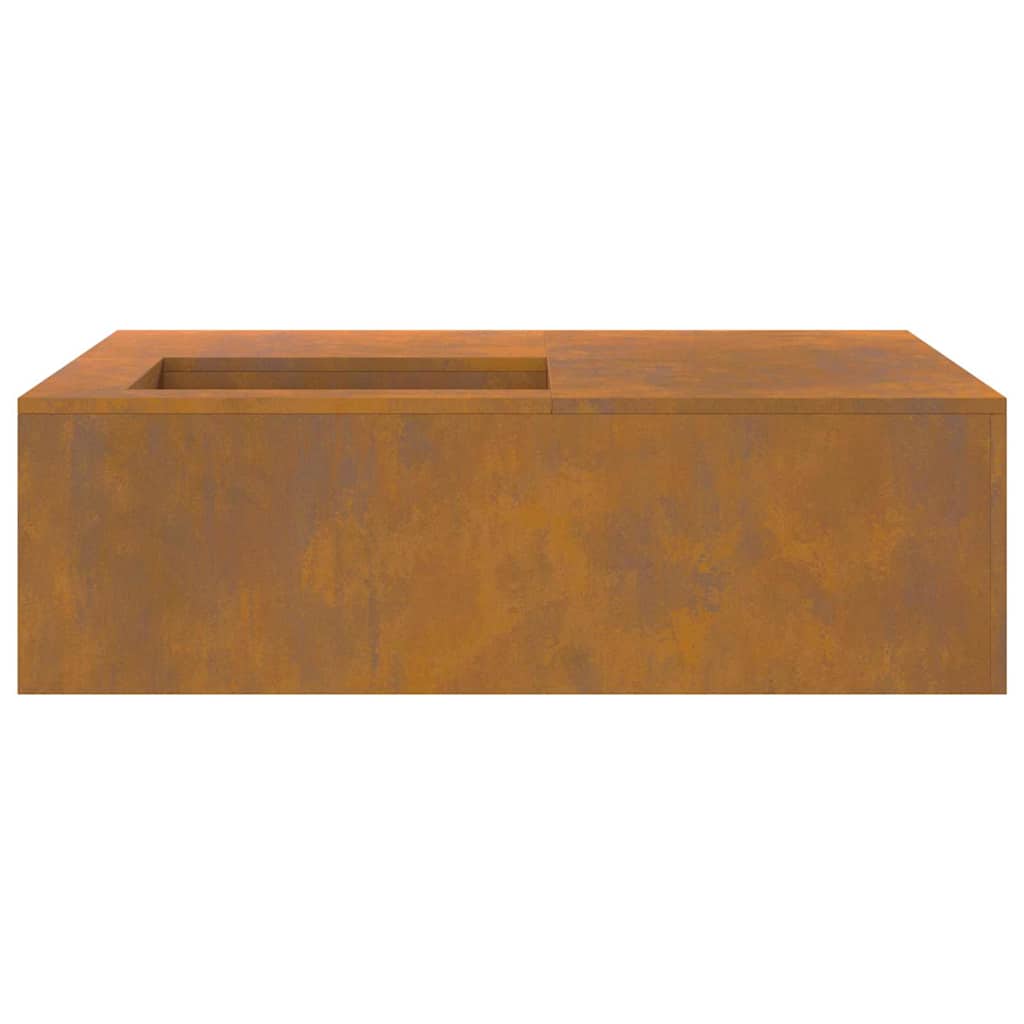 Bålsted Brun 100 x 100 x 30 cm Forvitret stål
