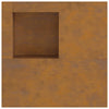 Bålsted Brun 100 x 100 x 30 cm Forvitret stål