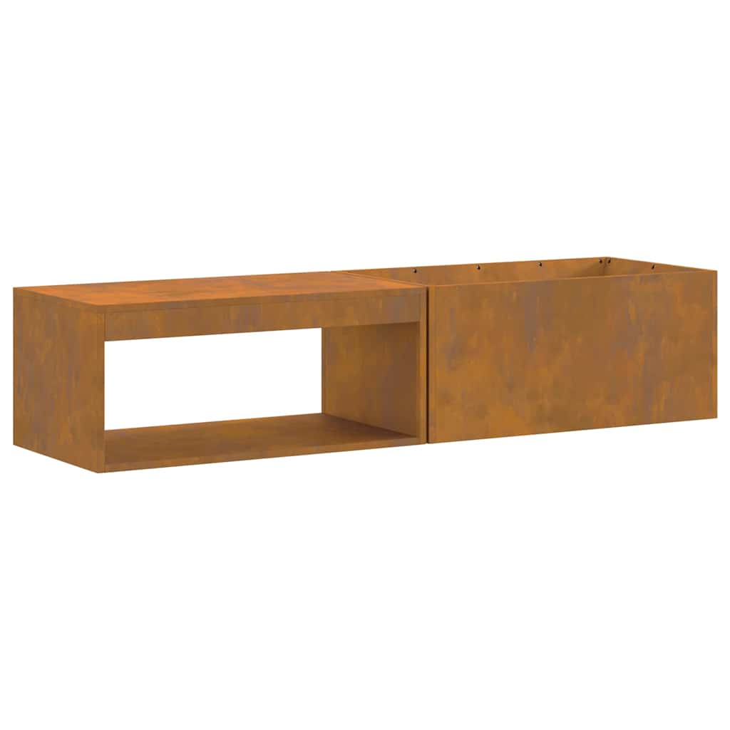 Bålsted Brun 160 x 45 x 35 cm Forvitret stål