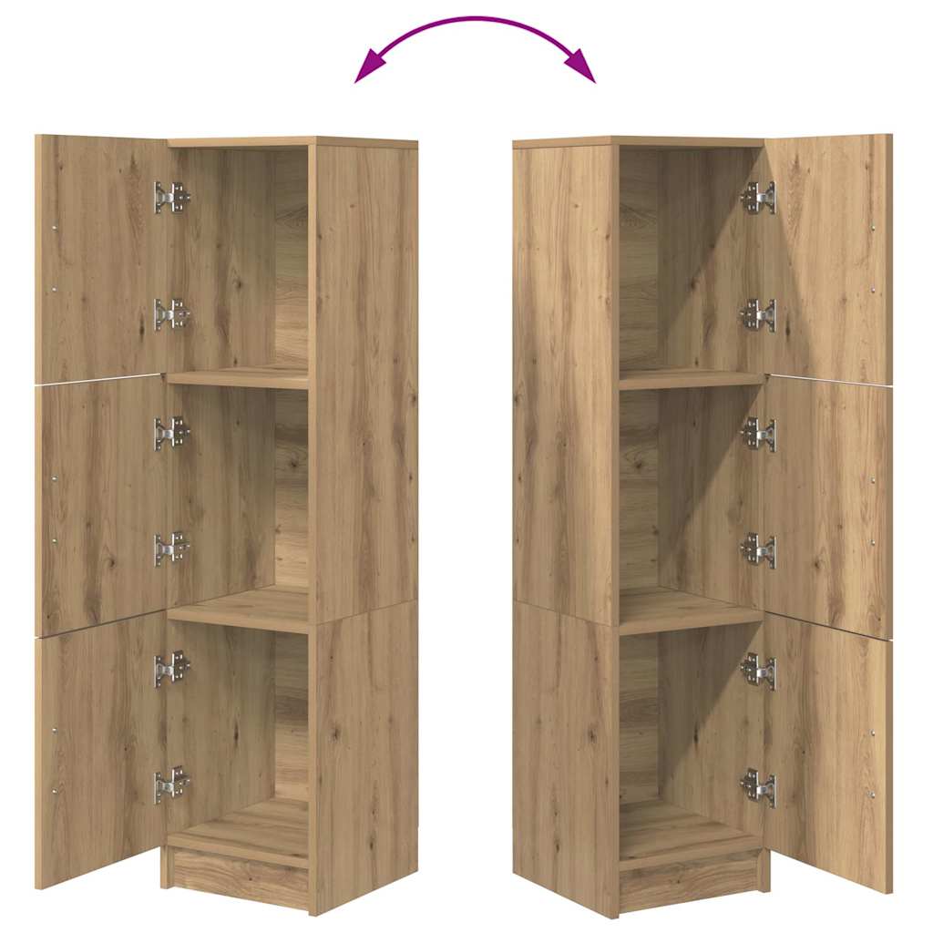 Højskab artisan eg 31.5 x 32 x 124 cm Konstrueret træ