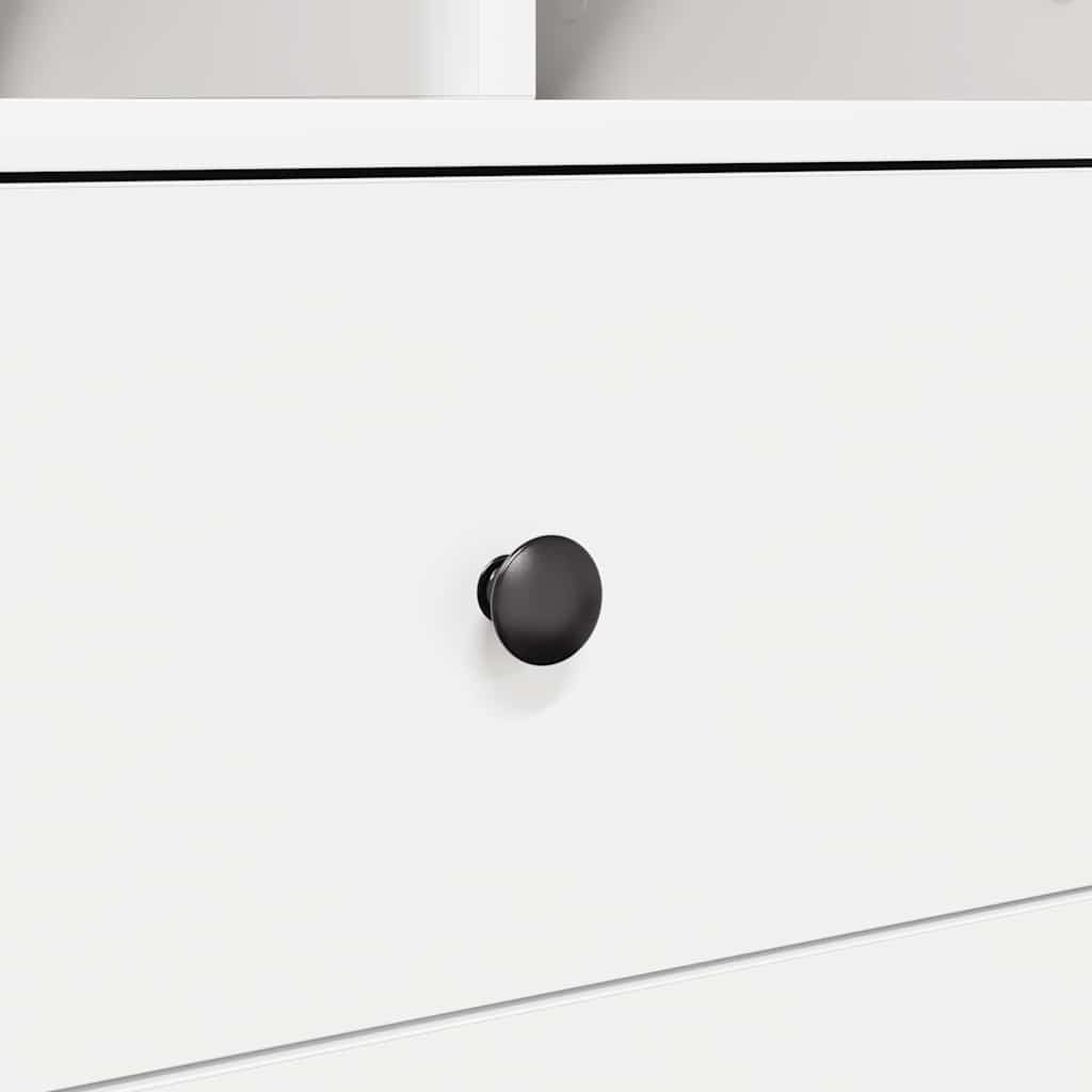 Highboard med skuffe Hvid 45,5 x 34 x 127 cm Konstrueret træ