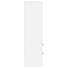 Highboard med skuffe Hvid 45,5 x 34 x 127 cm Konstrueret træ