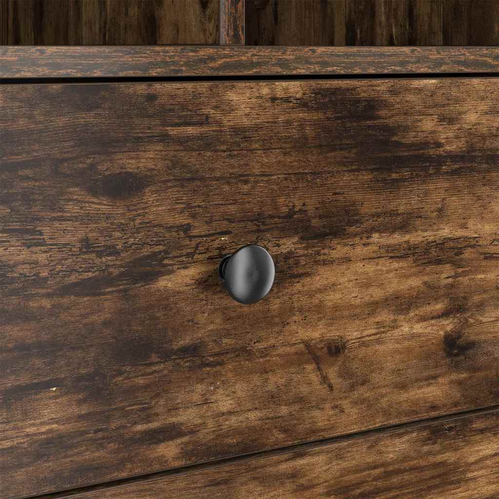 Highboard Røget eg 45,5 x 34 x 127 cm Konstrueret træ