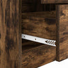 Highboard Røget eg 45,5 x 34 x 127 cm Konstrueret træ
