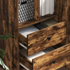 Highboard Røget eg 45,5 x 34 x 127 cm Konstrueret træ