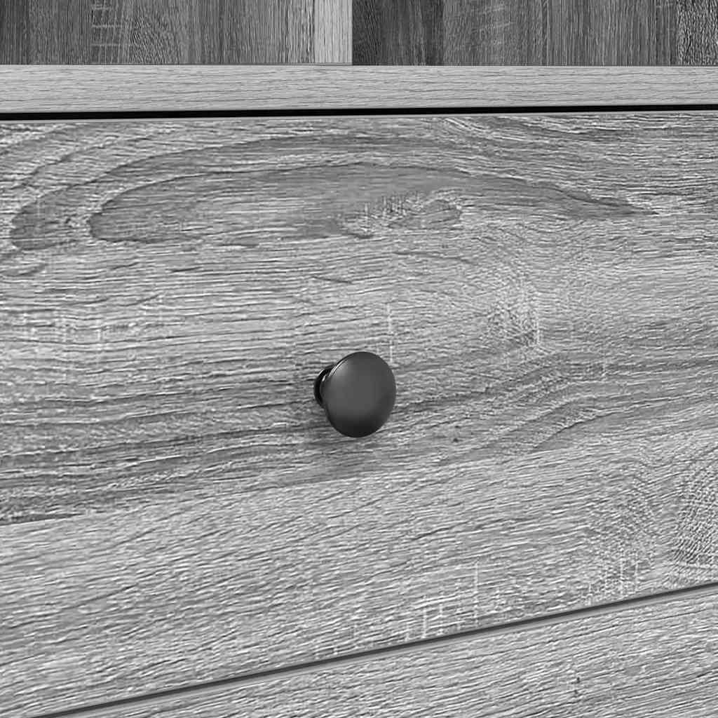 Highboard Grå sonoma-eg 45,5 x 34 x 127 cm Konstrueret træ