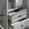 Highboard Grå sonoma-eg 45,5 x 34 x 127 cm Konstrueret træ