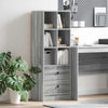 Highboard Grå sonoma-eg 45,5 x 34 x 127 cm Konstrueret træ