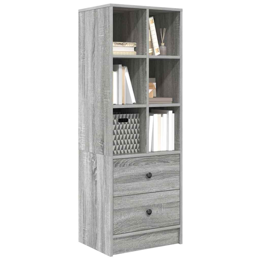 Highboard Grå sonoma-eg 45,5 x 34 x 127 cm Konstrueret træ