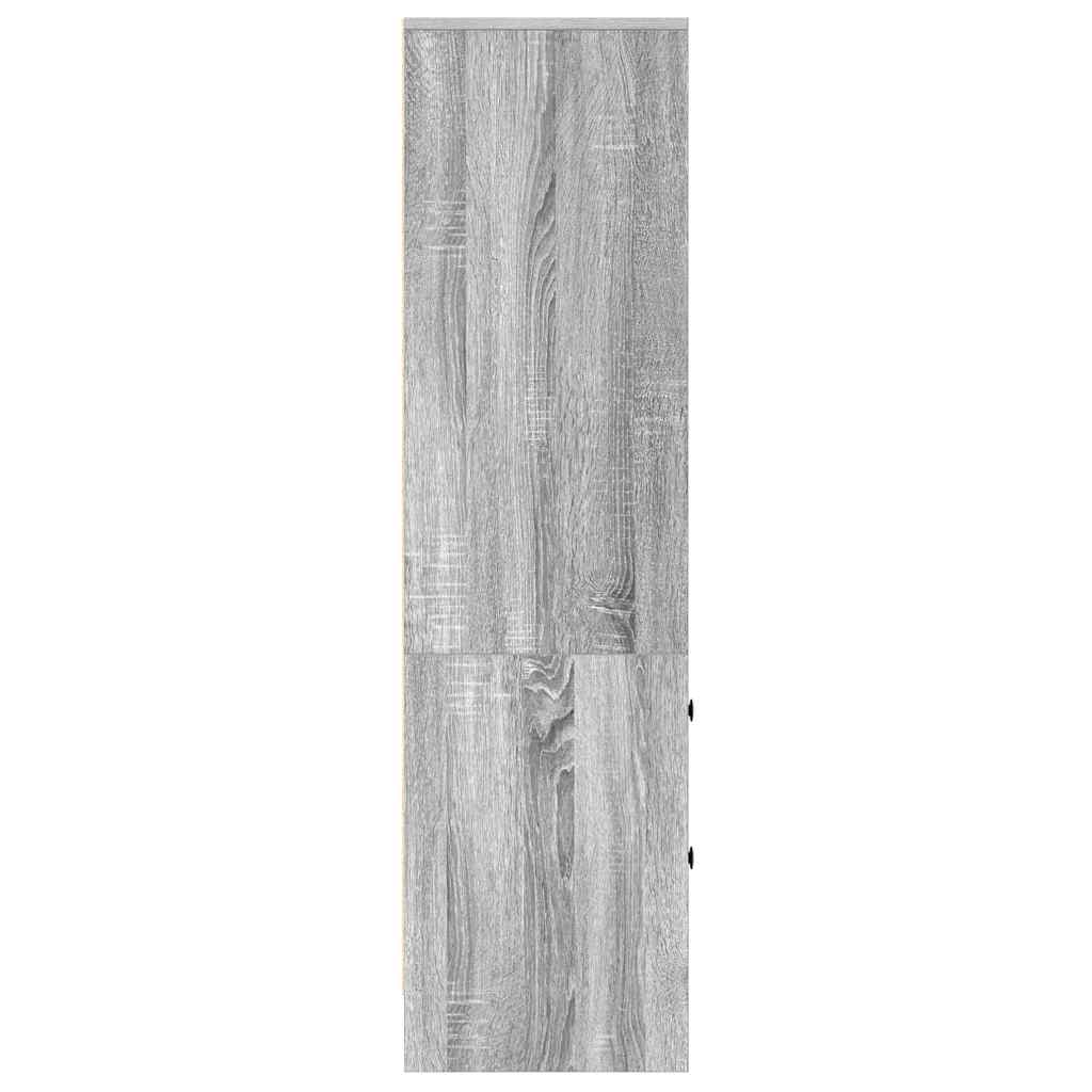 Highboard Grå sonoma-eg 45,5 x 34 x 127 cm Konstrueret træ