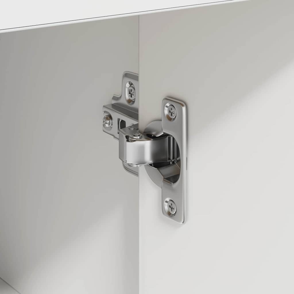 Sideboard med skuffe Hvid 38 x 34,5 x 75 cm Konstrueret træ