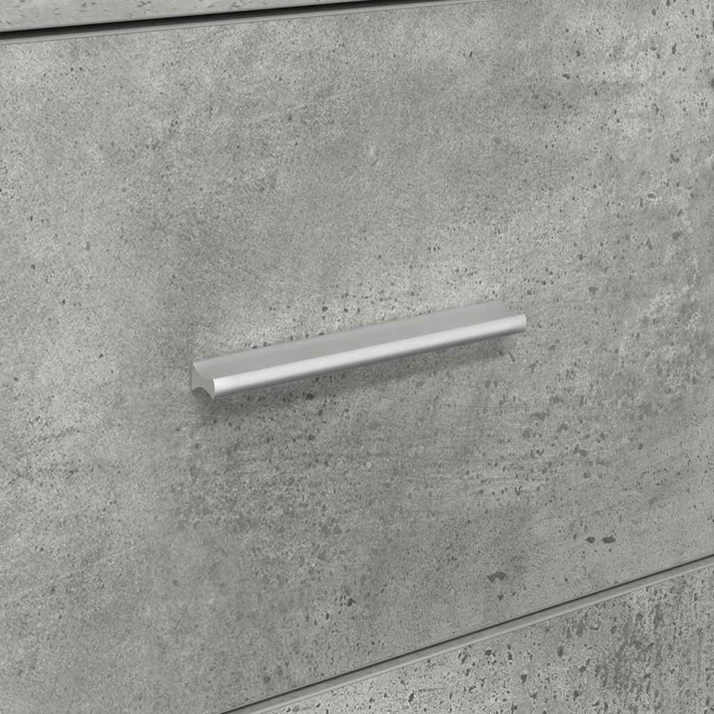 Sideboard med skuffe Betongrå 38 x 34,5 x 75 cm Konstrueret træ