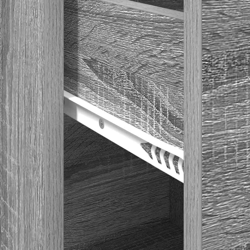 Sideboard Grå sonoma-eg 38 x 34,5 x 75 cm Konstrueret træ