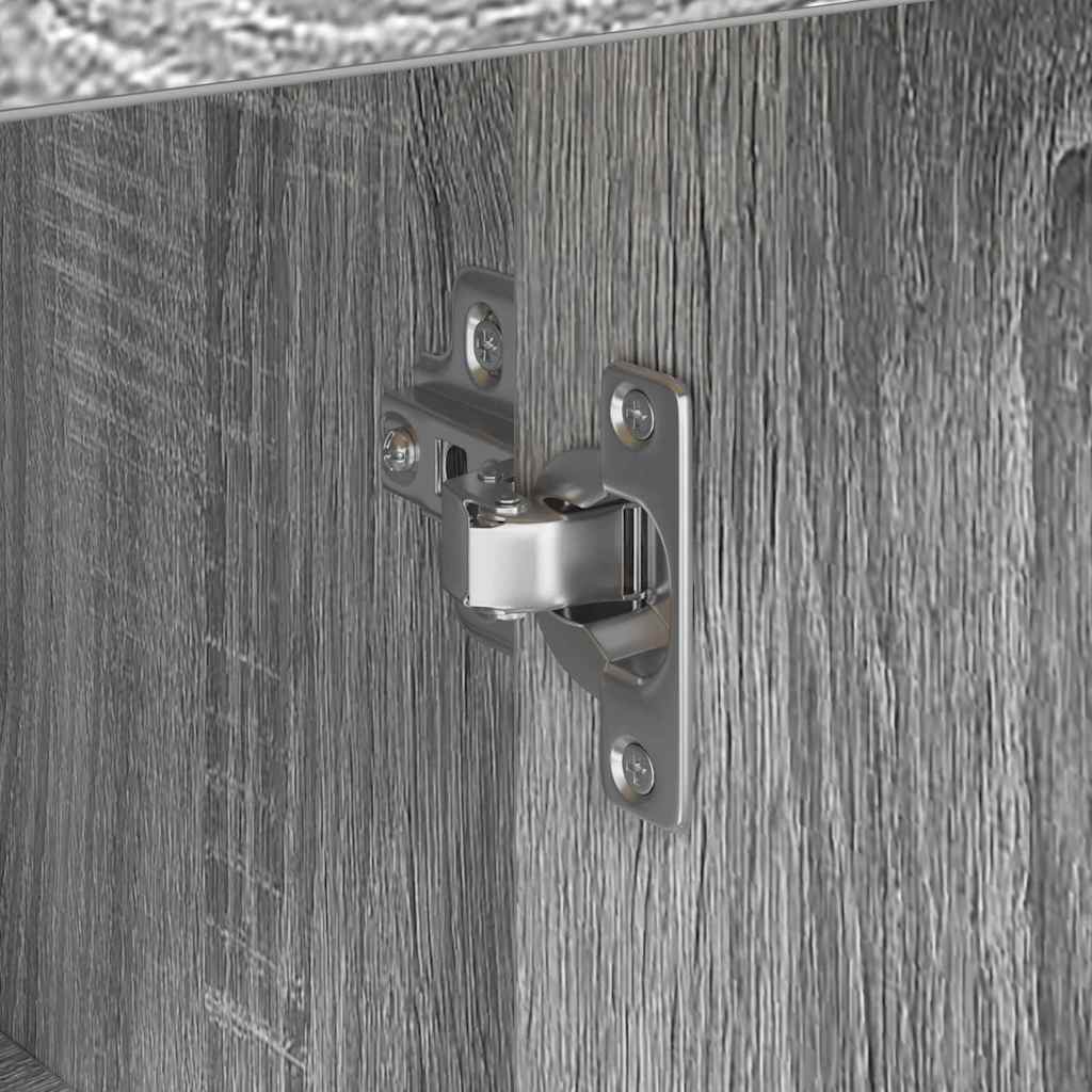 Sideboard Grå sonoma-eg 38 x 34,5 x 75 cm Konstrueret træ