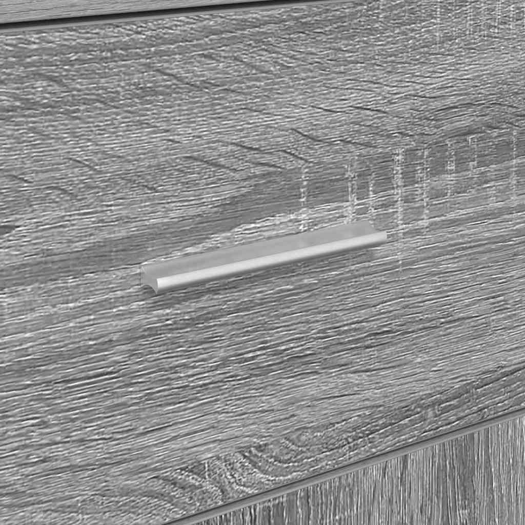 Sideboard Grå sonoma-eg 38 x 34,5 x 75 cm Konstrueret træ