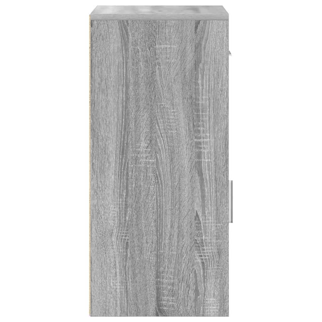 Sideboard Grå sonoma-eg 38 x 34,5 x 75 cm Konstrueret træ