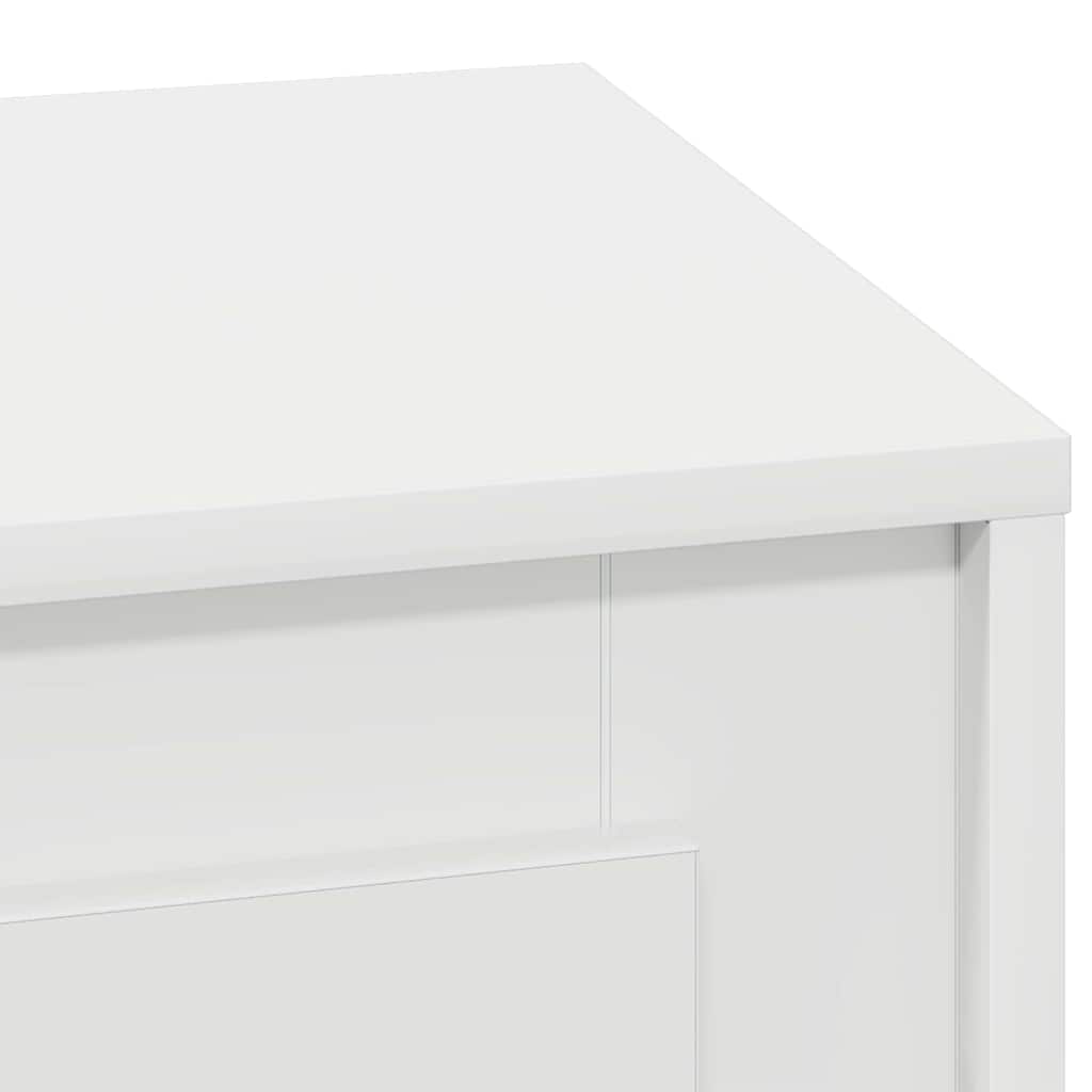 Natskab med 2 pcs Hvid 44 x 34.5 x 45 cm Konstrueret træ