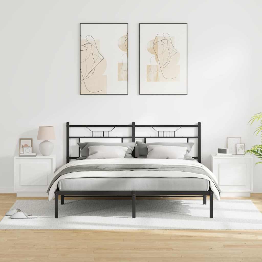Natskab med 2 pcs Hvid 44 x 34.5 x 45 cm Konstrueret træ