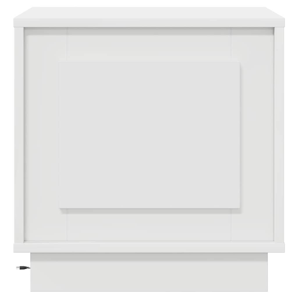 Natskab med 2 pcs Hvid 44 x 34.5 x 45 cm Konstrueret træ