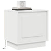 Natskab med 2 pcs Hvid 44 x 34.5 x 45 cm Konstrueret træ