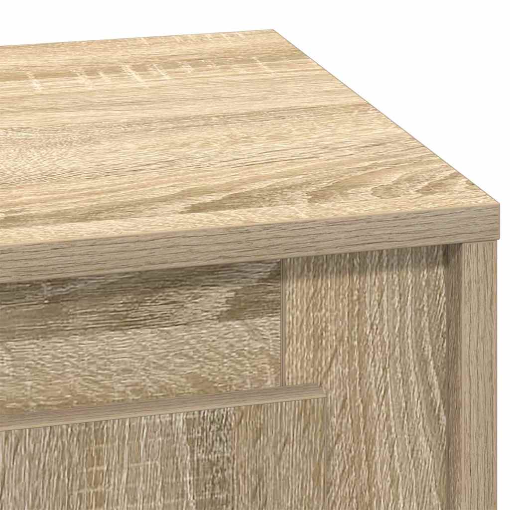 Natskab med 2 pcs Sonoma-eg 44 x 34.5 x 45 cm Konstrueret træ