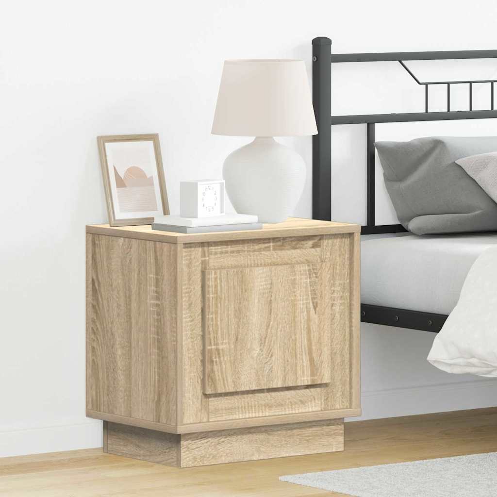 Natskab med 2 pcs Sonoma-eg 44 x 34.5 x 45 cm Konstrueret træ