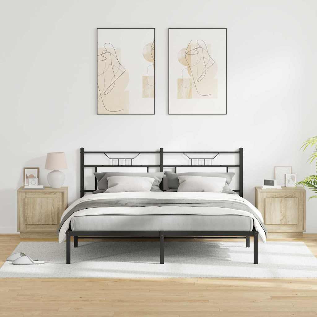 Natskab med 2 pcs Sonoma-eg 44 x 34.5 x 45 cm Konstrueret træ