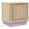 Natskab med 2 pcs Sonoma-eg 44 x 34.5 x 45 cm Konstrueret træ