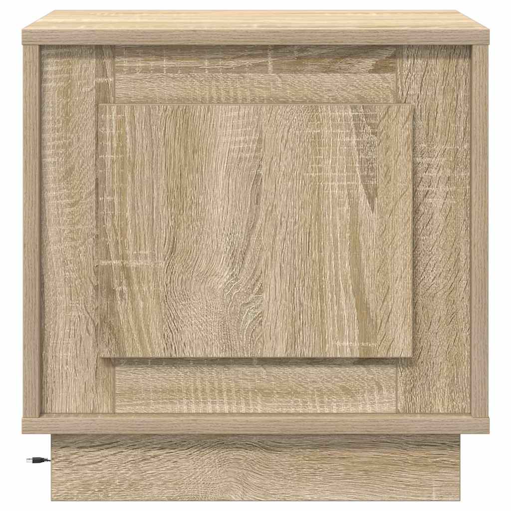 Natskab med 2 pcs Sonoma-eg 44 x 34.5 x 45 cm Konstrueret træ