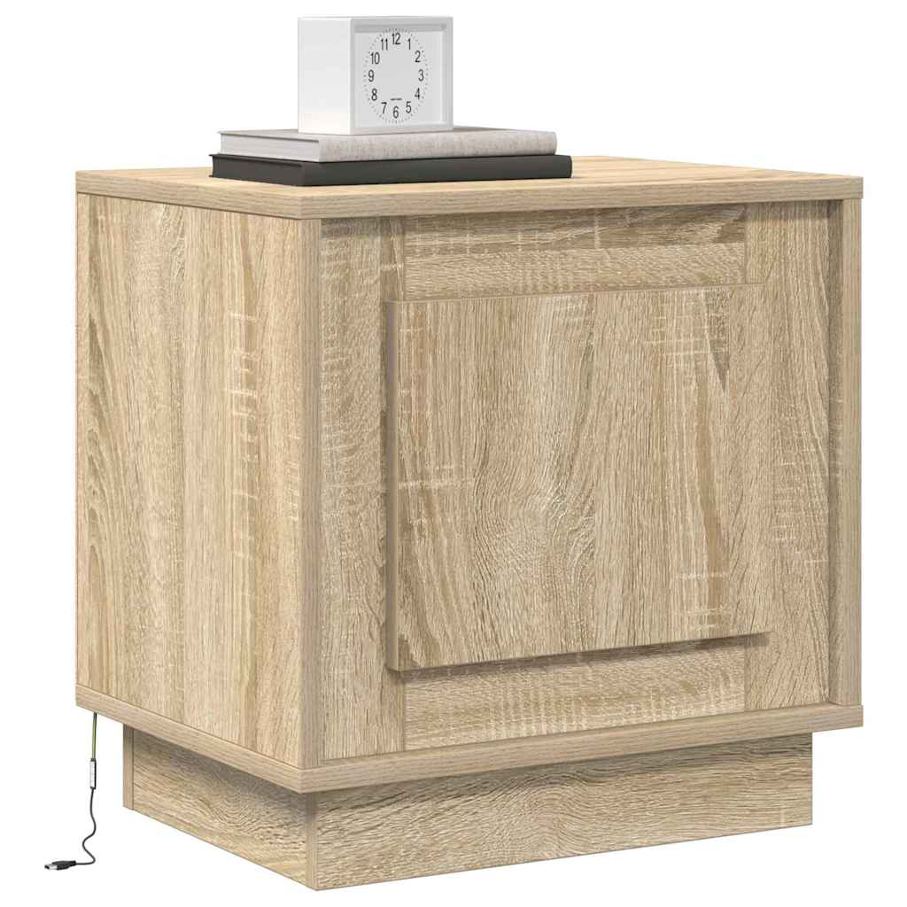 Natskab med 2 pcs Sonoma-eg 44 x 34.5 x 45 cm Konstrueret træ