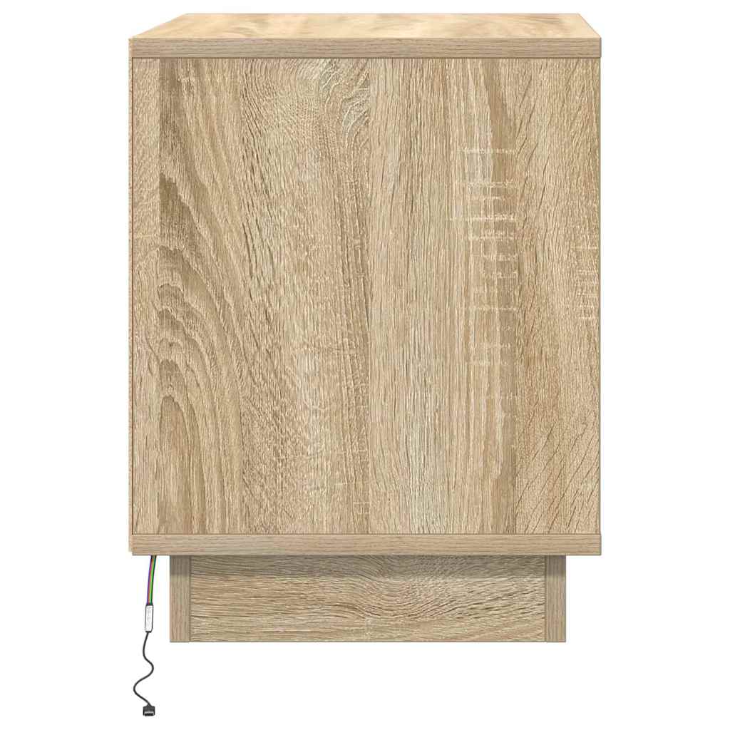 Natskab med 2 pcs Sonoma-eg 44 x 34.5 x 45 cm Konstrueret træ