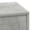 Natskab med 2 pcs Betongrå 44 x 34.5 x 45 cm Konstrueret træ