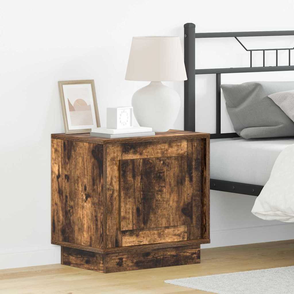 Natskab med 2 pcs Røget eg 44 x 34.5 x 45 cm Konstrueret træ