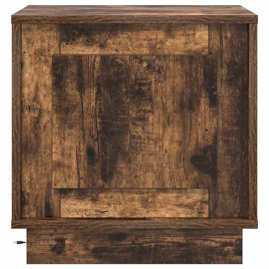 Natskab med 2 pcs Røget eg 44 x 34.5 x 45 cm Konstrueret træ