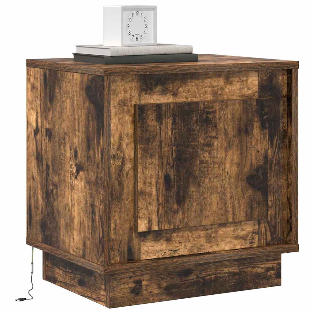 Natskab med 2 pcs Røget eg 44 x 34.5 x 45 cm Konstrueret træ