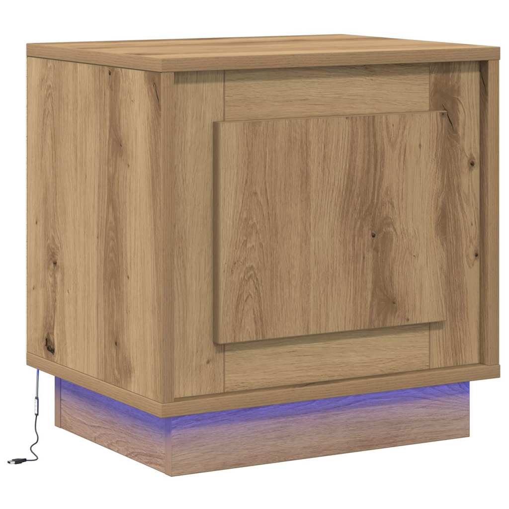 Natskab med 2 pcs artisan eg 44 x 34.5 x 45 cm Konstrueret træ