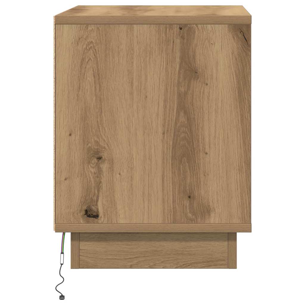 Natskab med 2 pcs artisan eg 44 x 34.5 x 45 cm Konstrueret træ