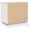 Natskab med 2 pcs Hvid 50 x 34.5 x 50 cm. Konstrueret træ