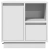 Natskab med 2 pcs Hvid 50 x 34.5 x 50 cm. Konstrueret træ